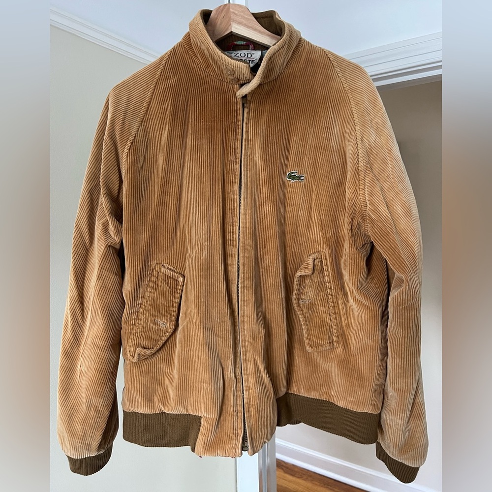 Vintage izod / lacoste corduroy jacket